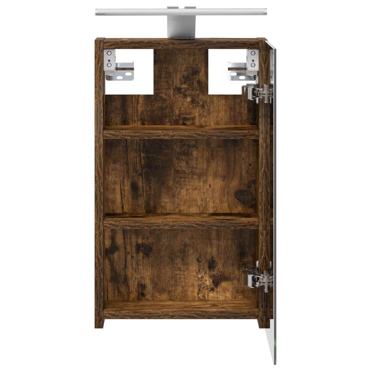 Bathroom Mirror Cabinet Smoked Oak 30 x 10.5 x 50 cm