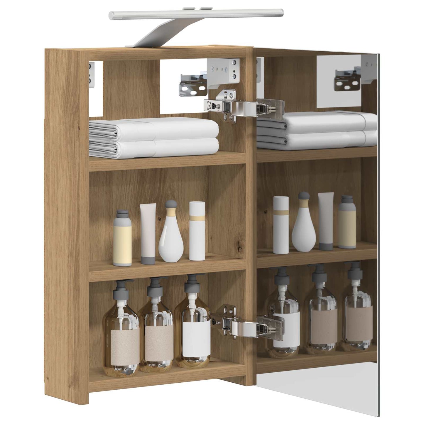 Bathroom Mirror Cabinet Artisian Oak 30 x 10.5 x 50 cm