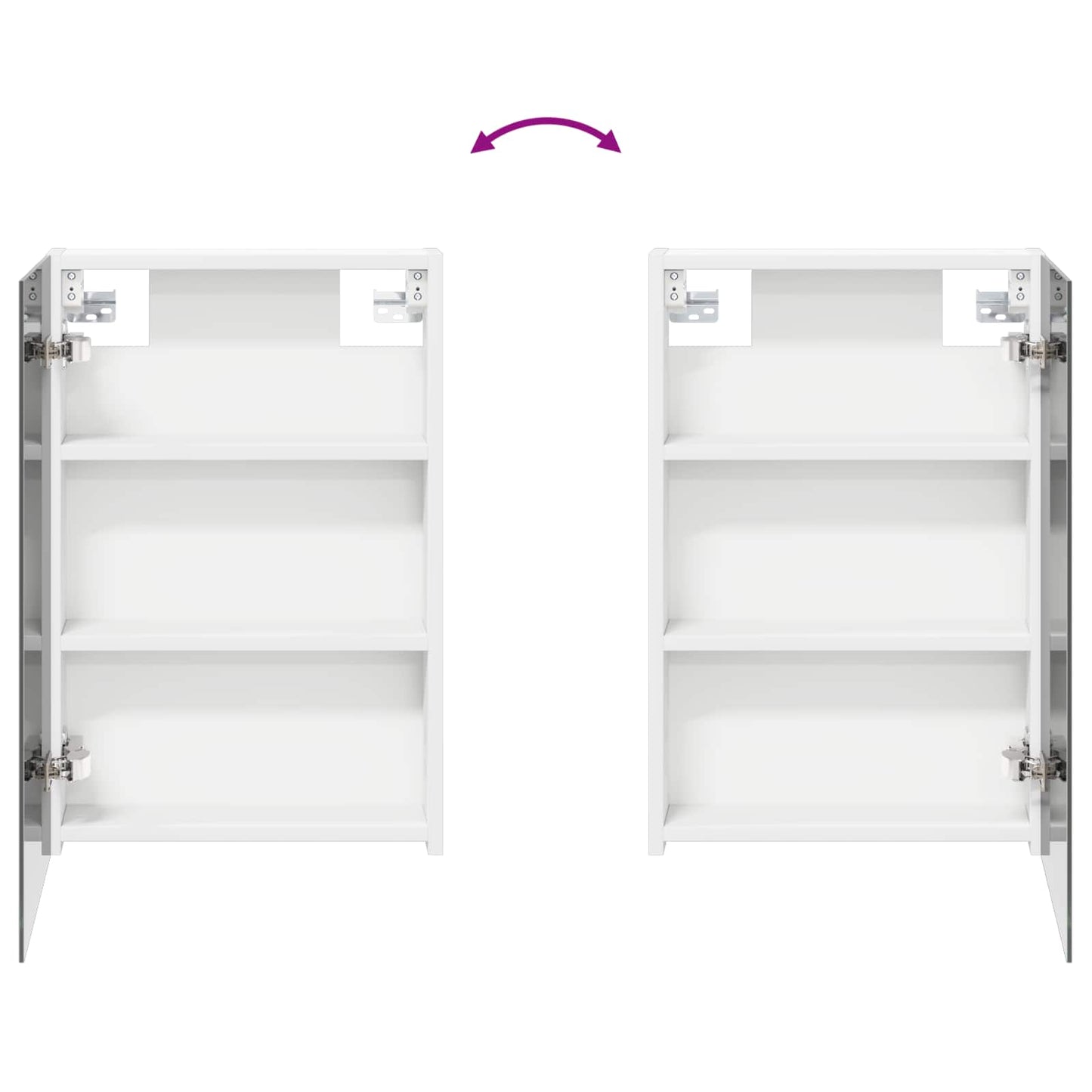 Bathroom Mirror Cabinet White 40 x 10.5 x 60.5 cm