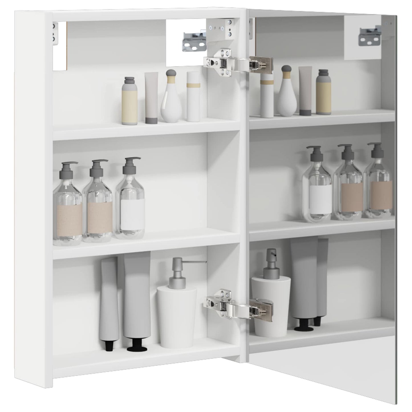 Bathroom Mirror Cabinet White 40 x 10.5 x 60.5 cm