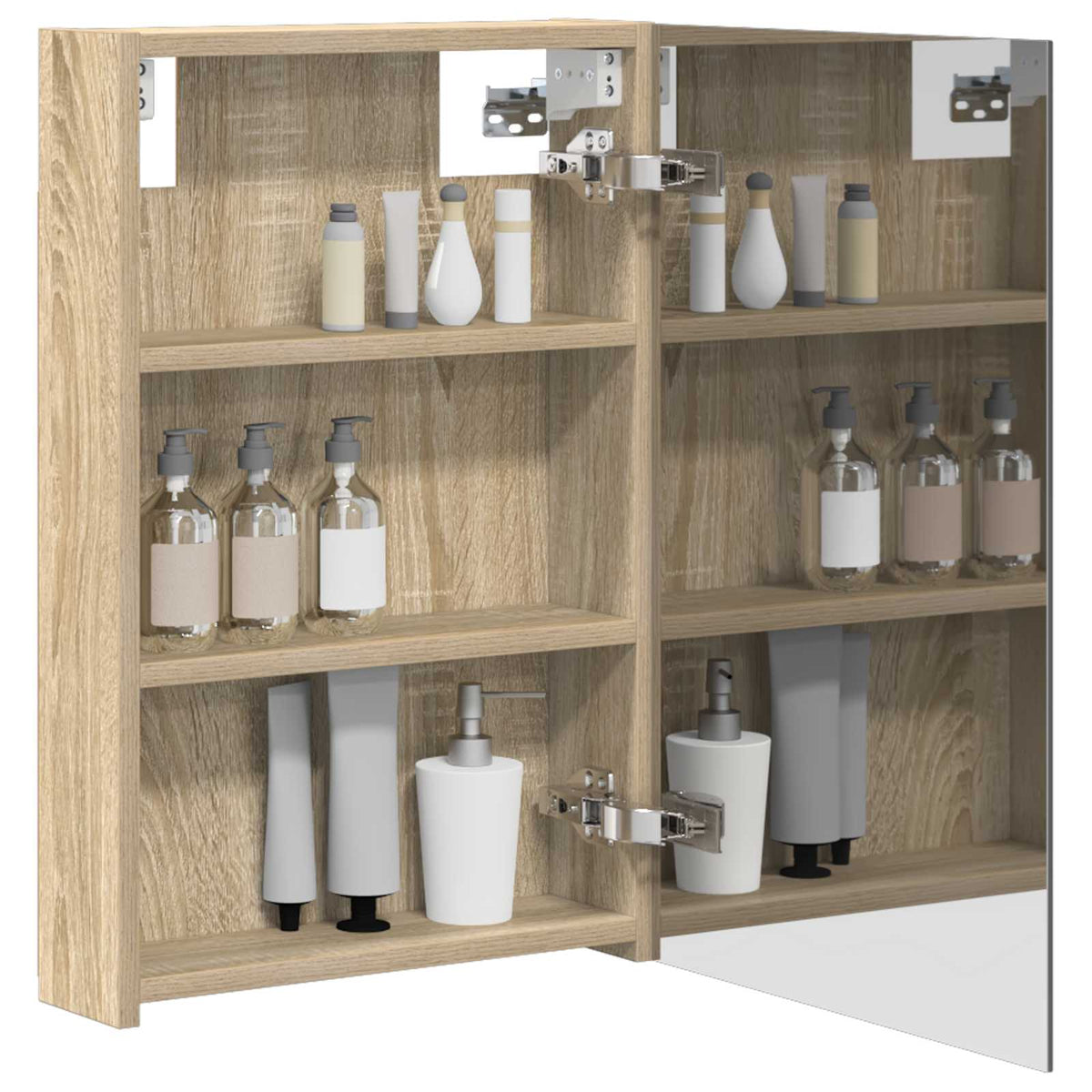 Bathroom Mirror Cabinet Sonoma Oak 40 x 10.5 x 60.5 cm