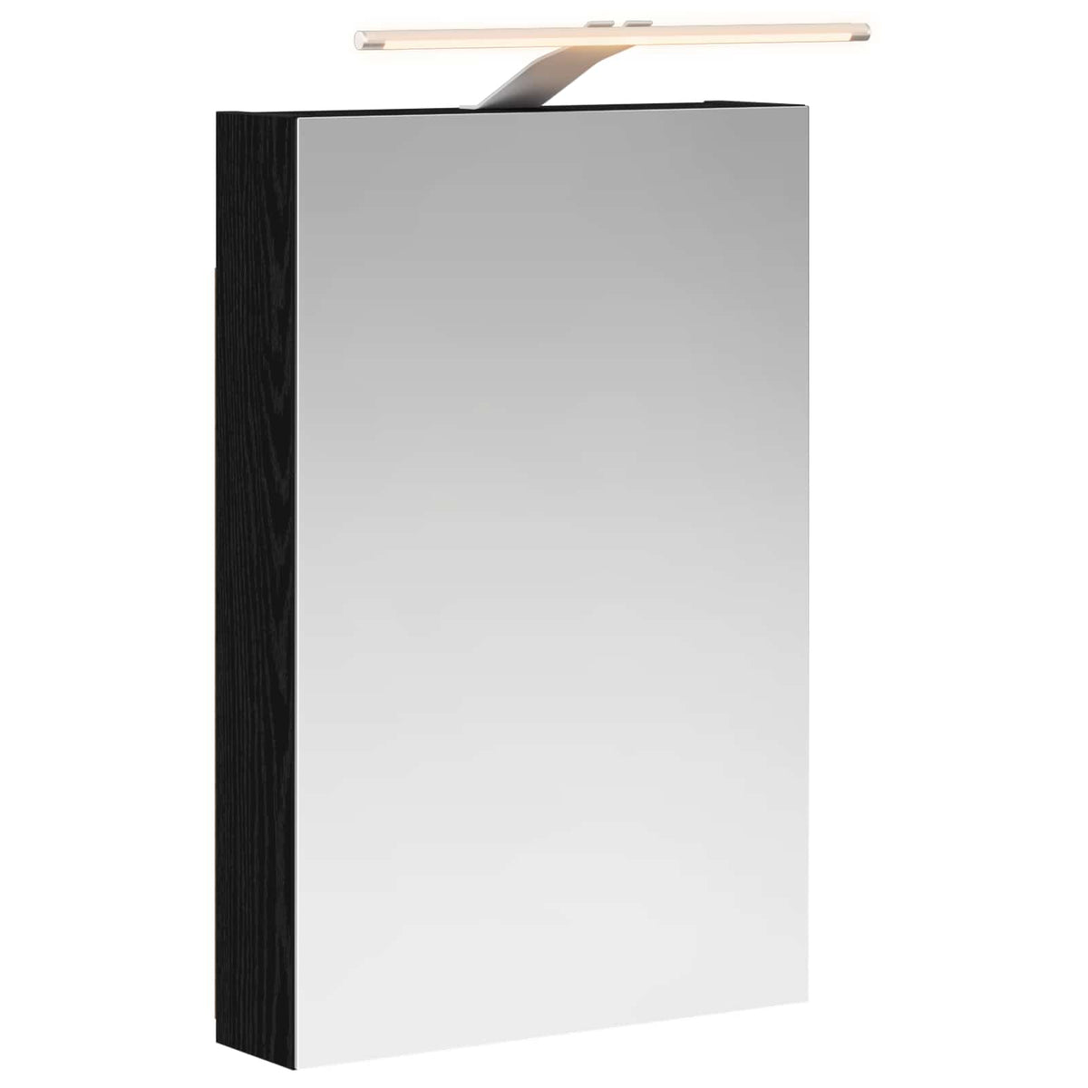 Bathroom Mirror Cabinet Black Oak 40 x 10.5 x 60.5 cm