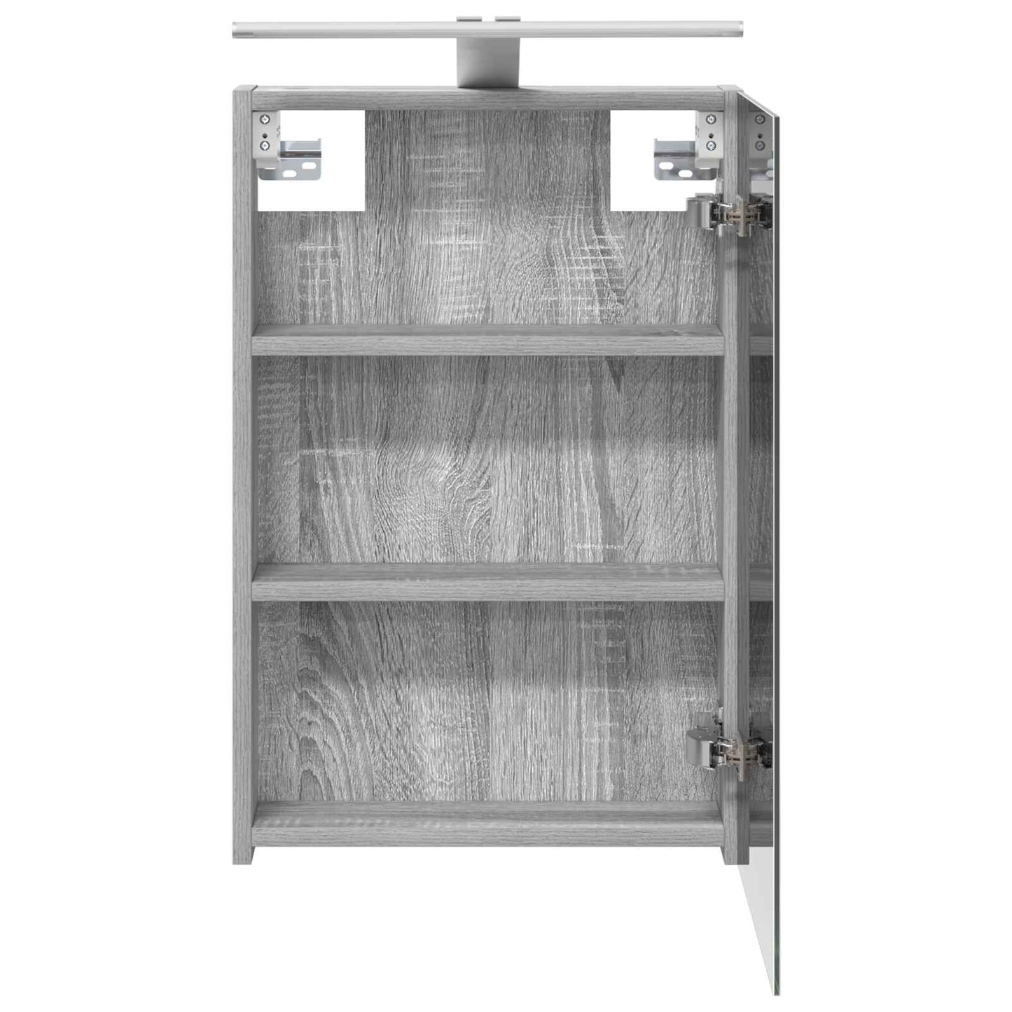 Bathroom Mirror Cabinet Grey Sonoma 40 x 10.5 x 60.5 cm