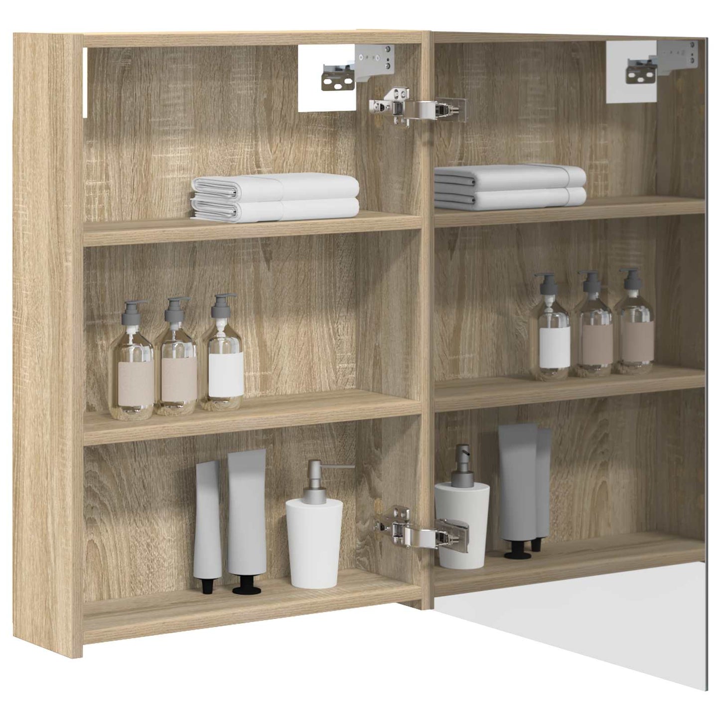 Bathroom Mirror Cabinet Sonoma Oak 50 x 14.5 x 70 cm