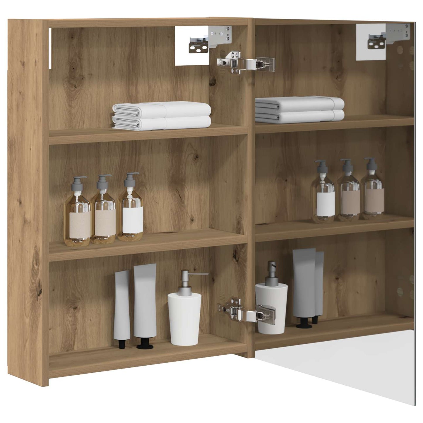 Bathroom Mirror Cabinet Artisian Oak 50 x 14.5 x 70 cm