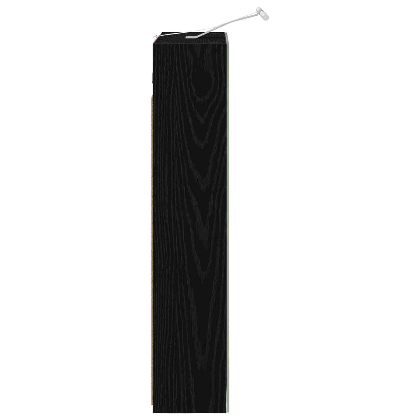 Bathroom Mirror Cabinet Black Oak 50 x 14.5 x 70 cm