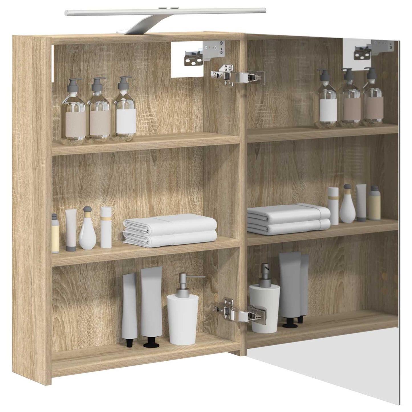 Bathroom Mirror Cabinet Sonoma Oak 50 x 14.5 x 70 cm