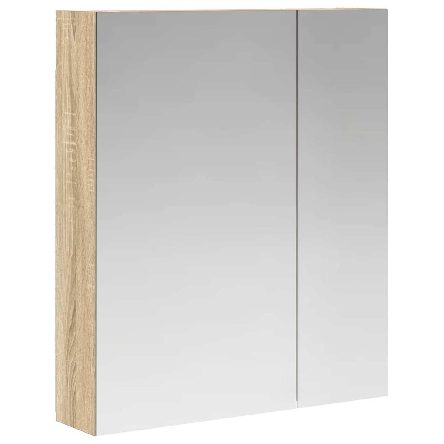 Bathroom Mirror Cabinet Sonoma Oak 60 x 14.5 x 70 cm