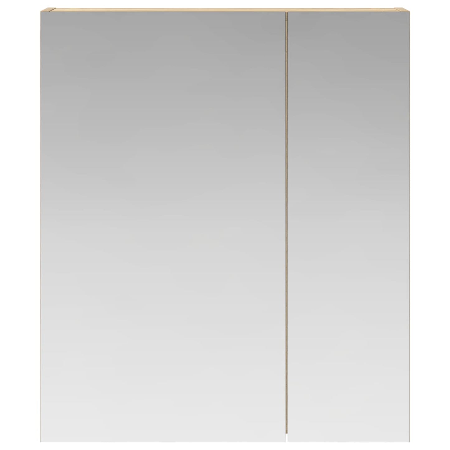 Bathroom Mirror Cabinet Sonoma Oak 60 x 14.5 x 70 cm