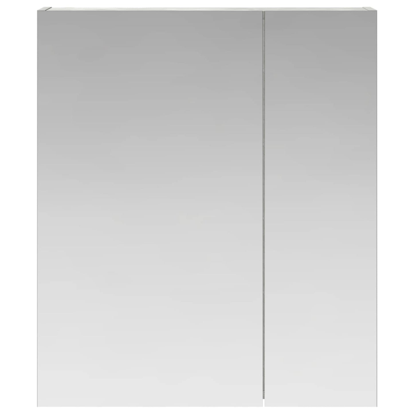 Bathroom Mirror Cabinet Concrete Grey 60 x 14.5 x 70 cm