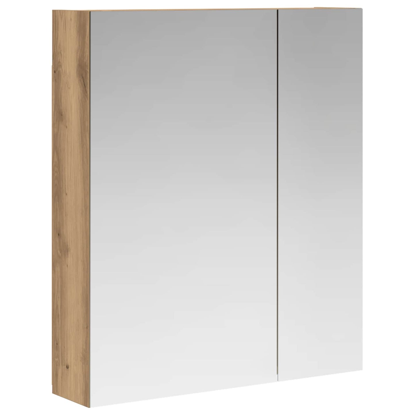 Bathroom Mirror Cabinet Artisian Oak 60 x 14.5 x 70 cm