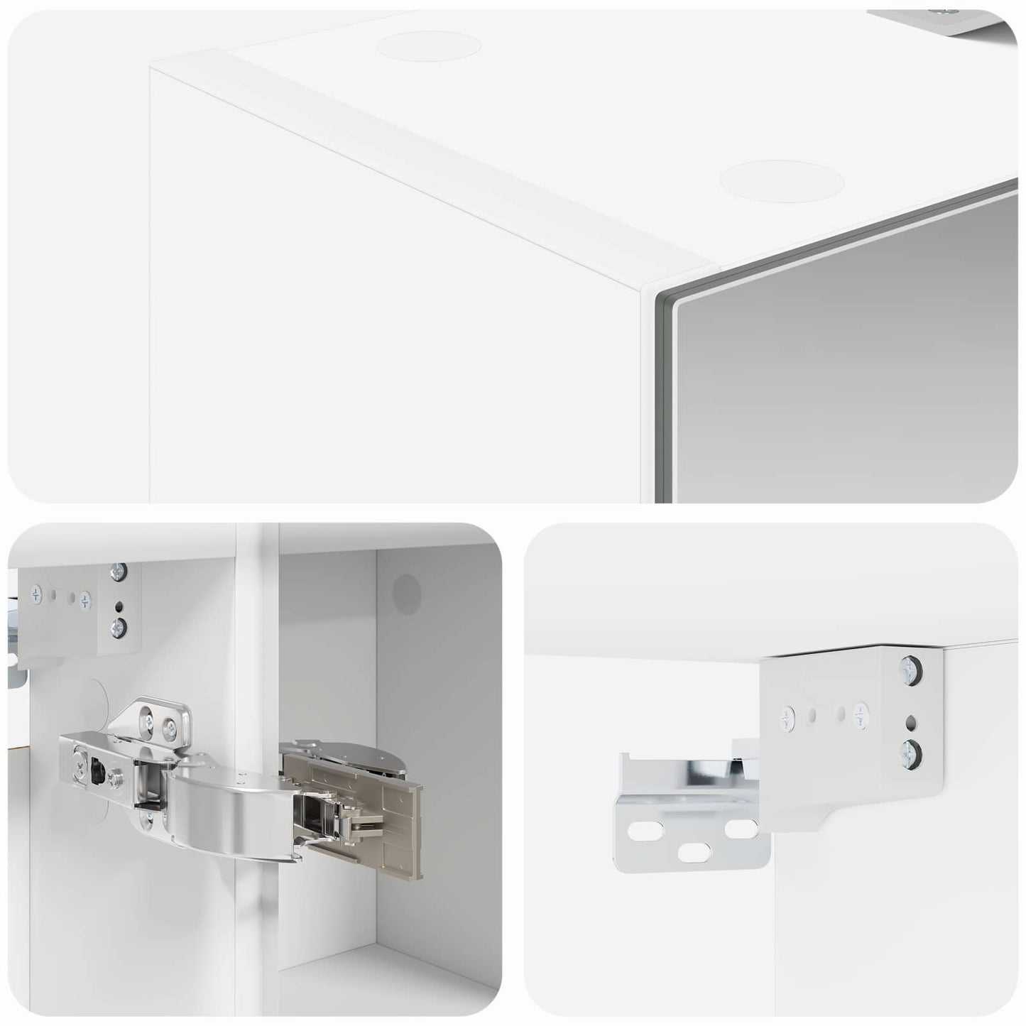 Bathroom Mirror Cabinet White 60 x 14.5 x 70 cm Engineered wood