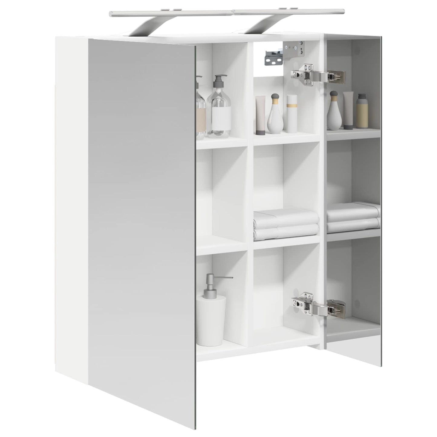 Bathroom Mirror Cabinet White 60 x 14.5 x 70 cm Engineered wood