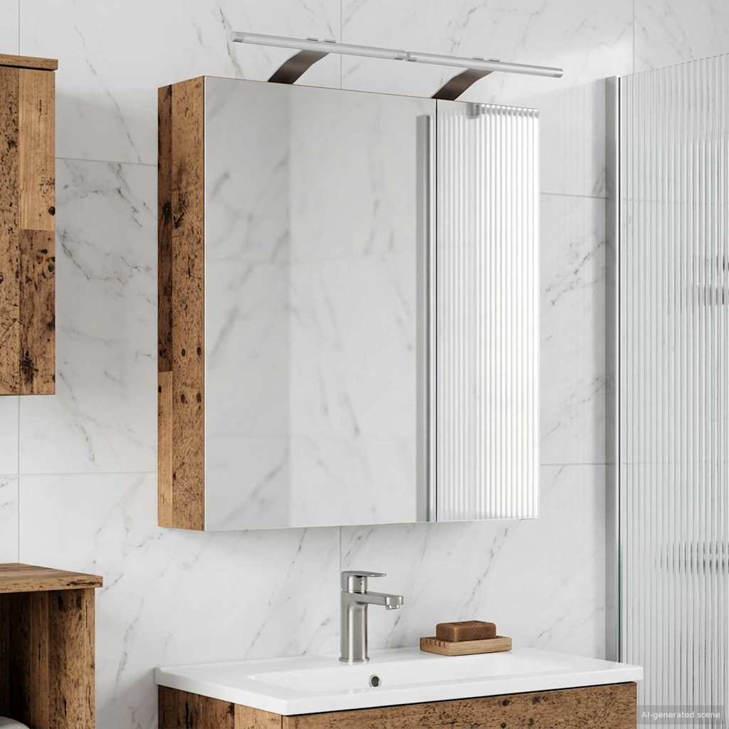 Bathroom Mirror Cabinet Old Wood 60 x 14.5 x 70 cm