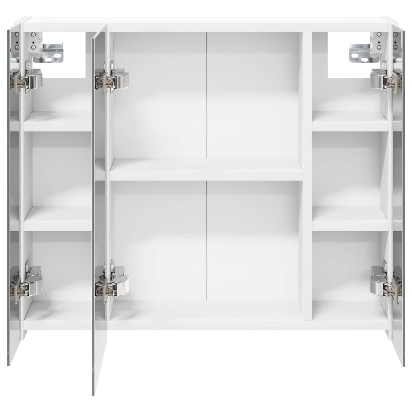 Bathroom Mirror Cabinet White 60 x 14.5 x 50 cm Engineered wood