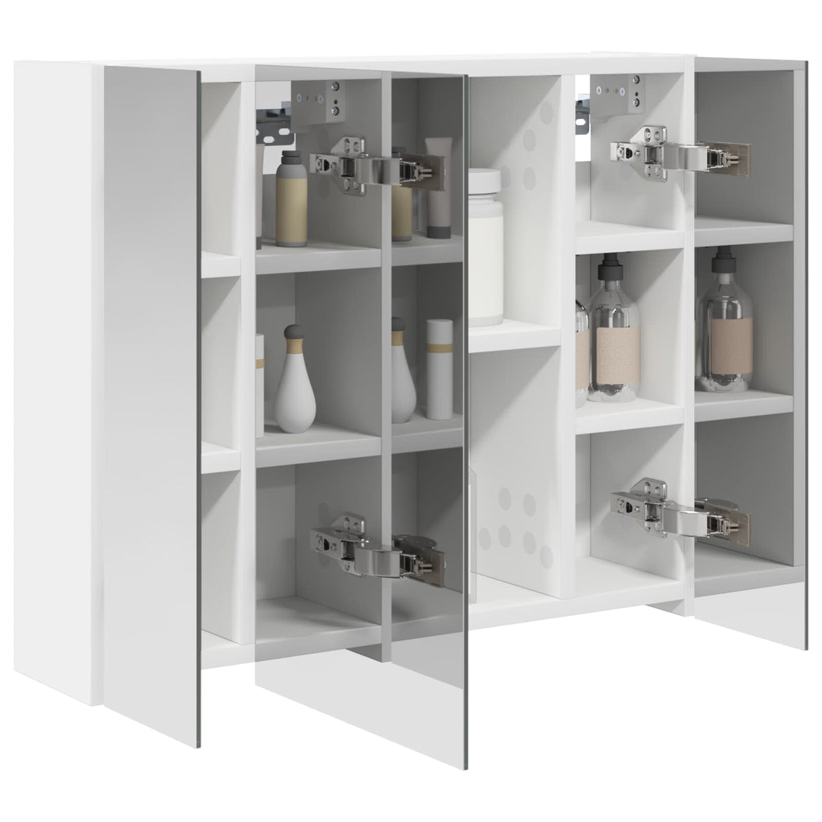 Bathroom Mirror Cabinet White 60 x 14.5 x 50 cm Engineered wood
