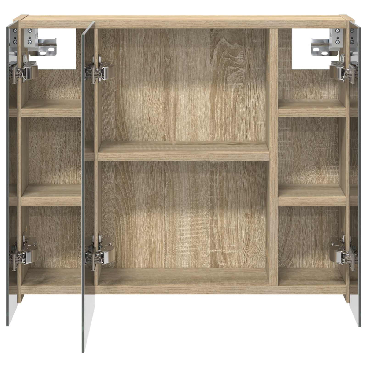 Bathroom Mirror Cabinet Sonoma Oak 60 x 14.5 x 50 cm