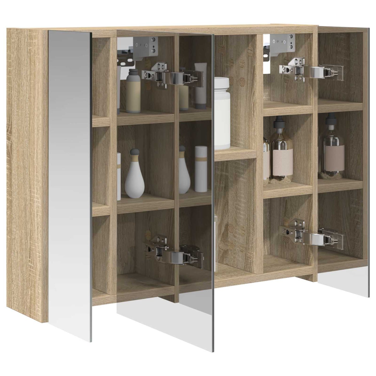 Bathroom Mirror Cabinet Sonoma Oak 60 x 14.5 x 50 cm