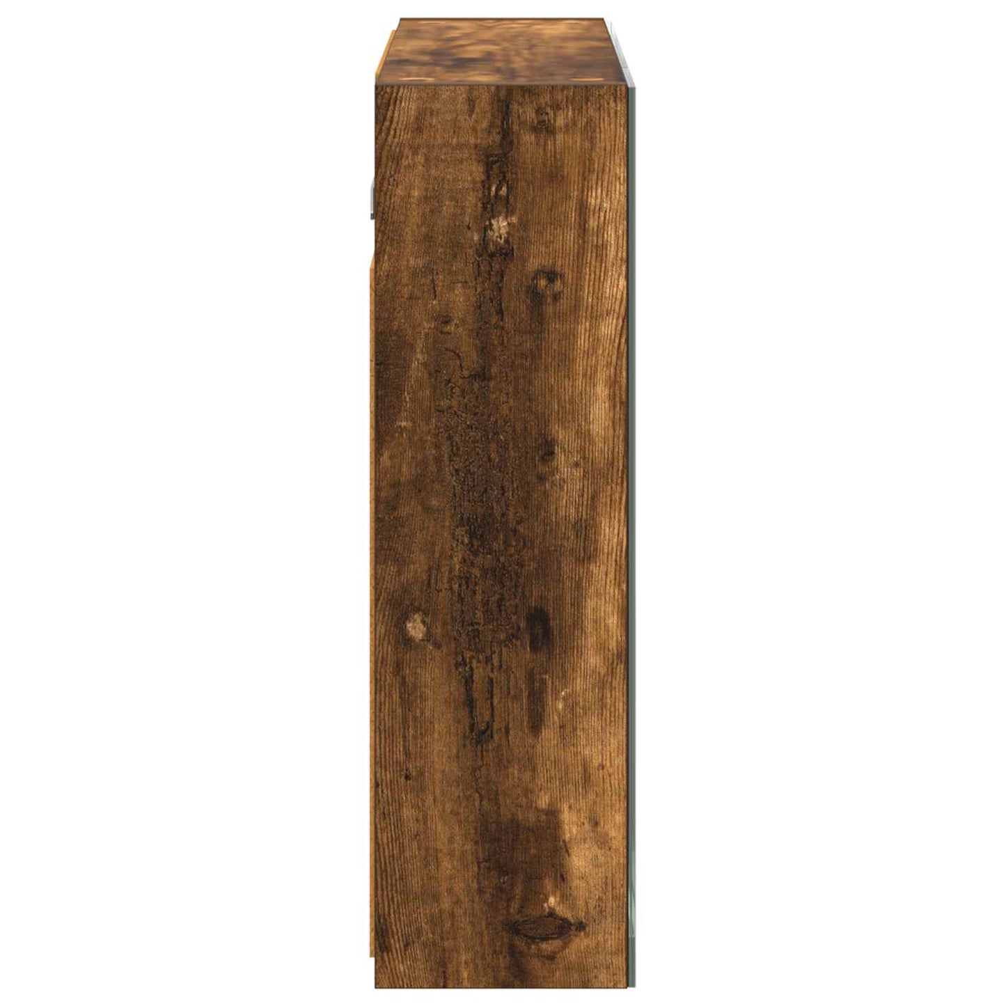 Bathroom Mirror Cabinet Smoked Oak 60 x 14.5 x 50 cm
