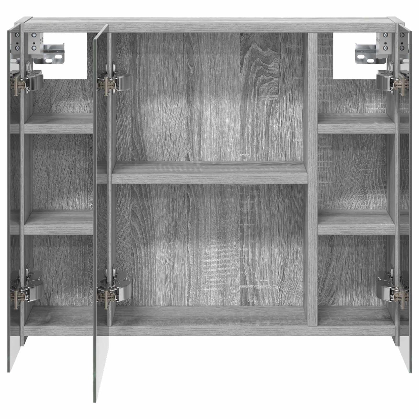 Bathroom Mirror Cabinet Grey Sonoma 60 x 14.5 x 50 cm