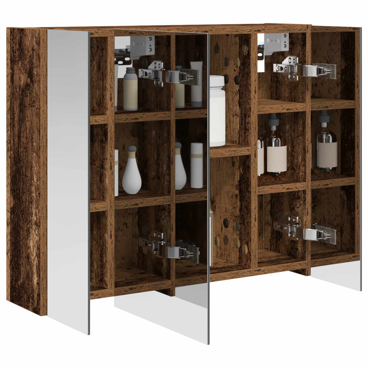 Bathroom Mirror Cabinet Old Wood 60 x 14.5 x 50 cm