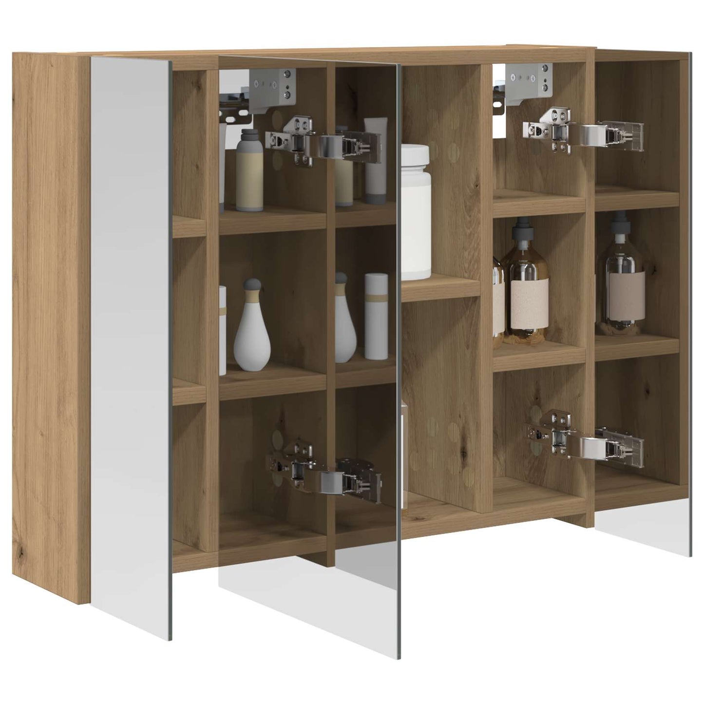 Bathroom Mirror Cabinet Artisan Oak 60 x 14.5 x 50 cm