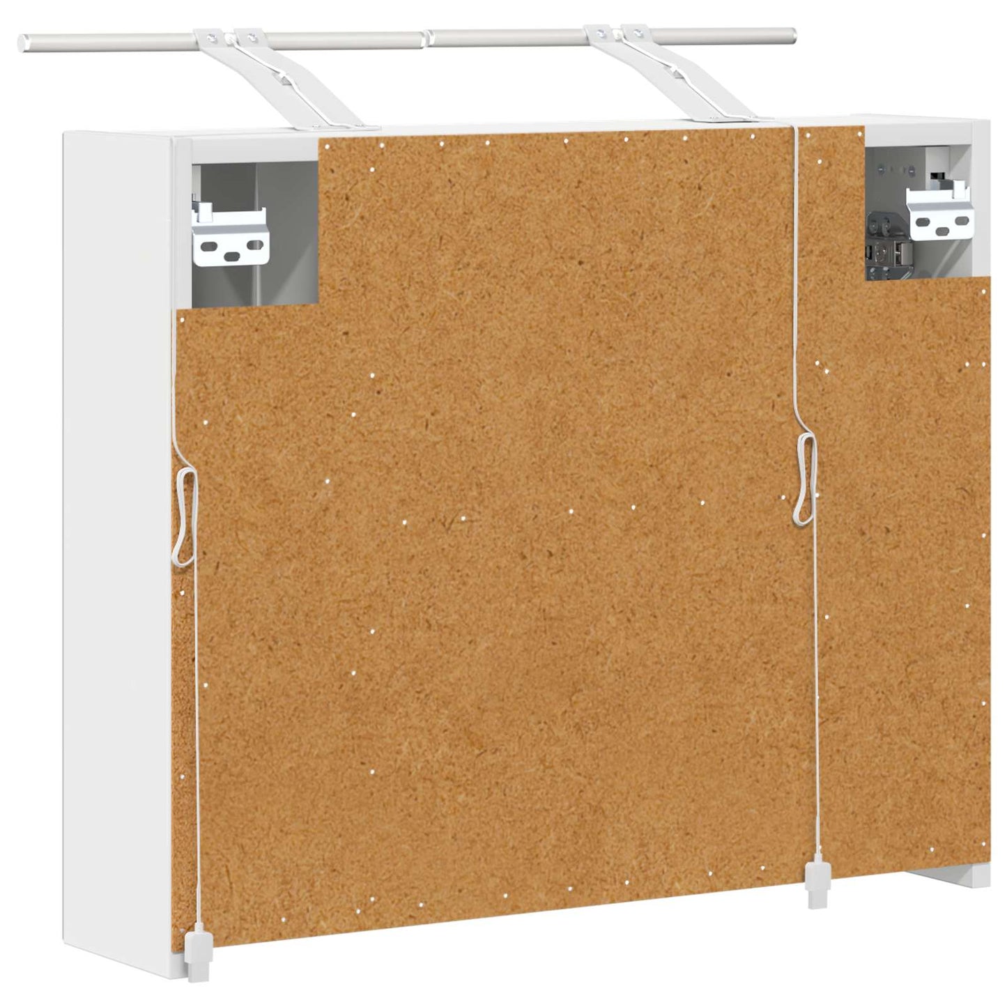 Bathroom Mirror Cabinet White 60 x 14.5 x 50 cm Engineered wood