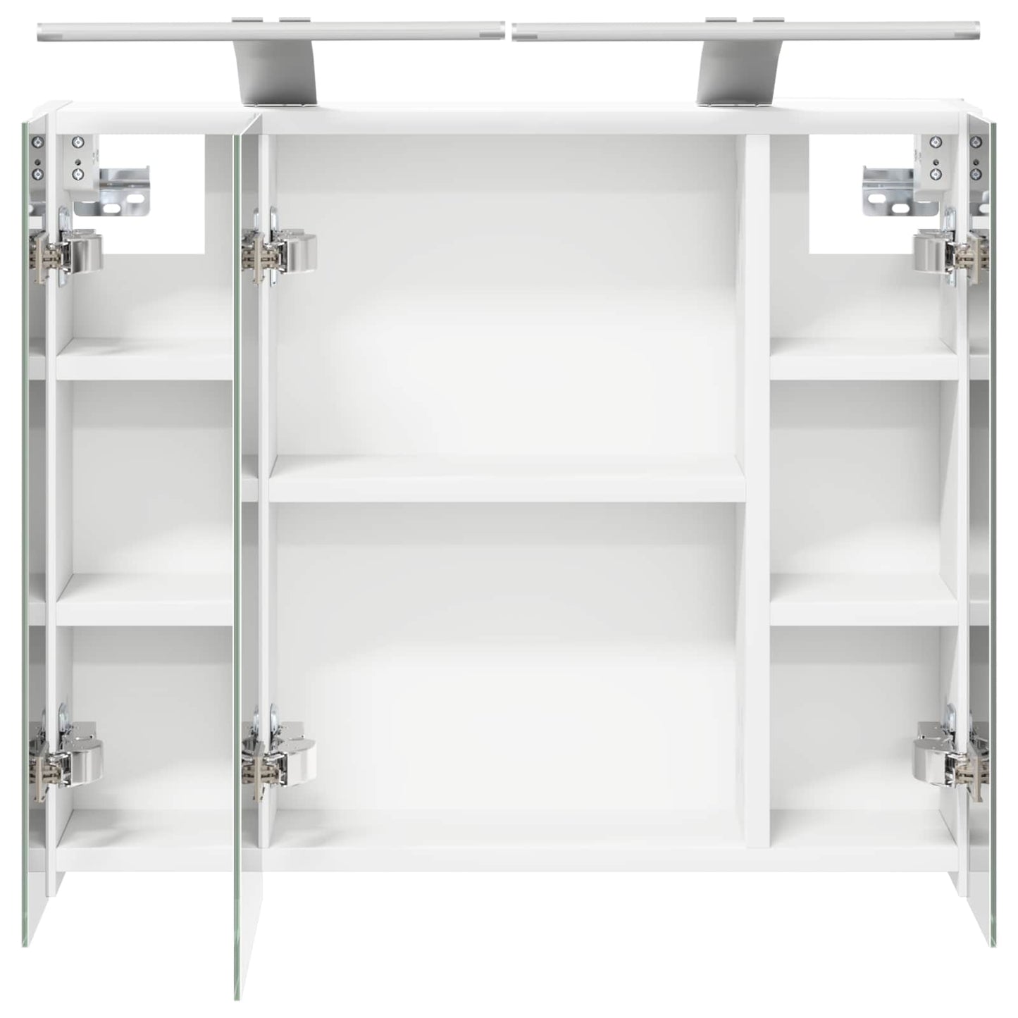 Bathroom Mirror Cabinet White 60 x 14.5 x 50 cm Engineered wood