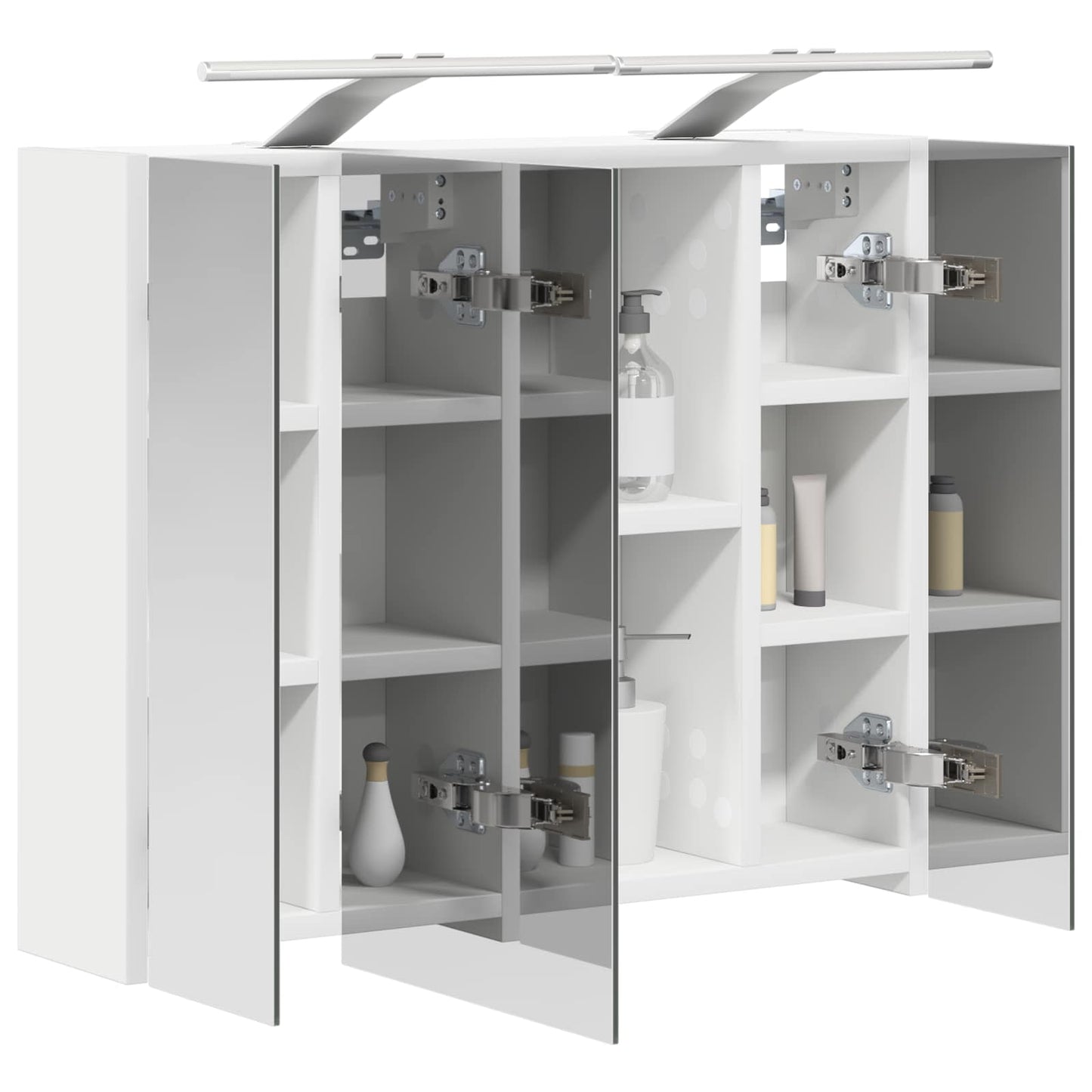 Bathroom Mirror Cabinet White 60 x 14.5 x 50 cm Engineered wood