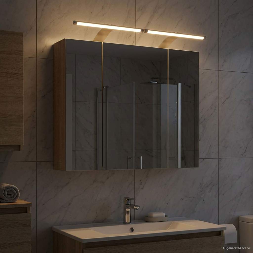 Bathroom Mirror Cabinet Sonoma Oak 60 x 14.5 x 50 cm