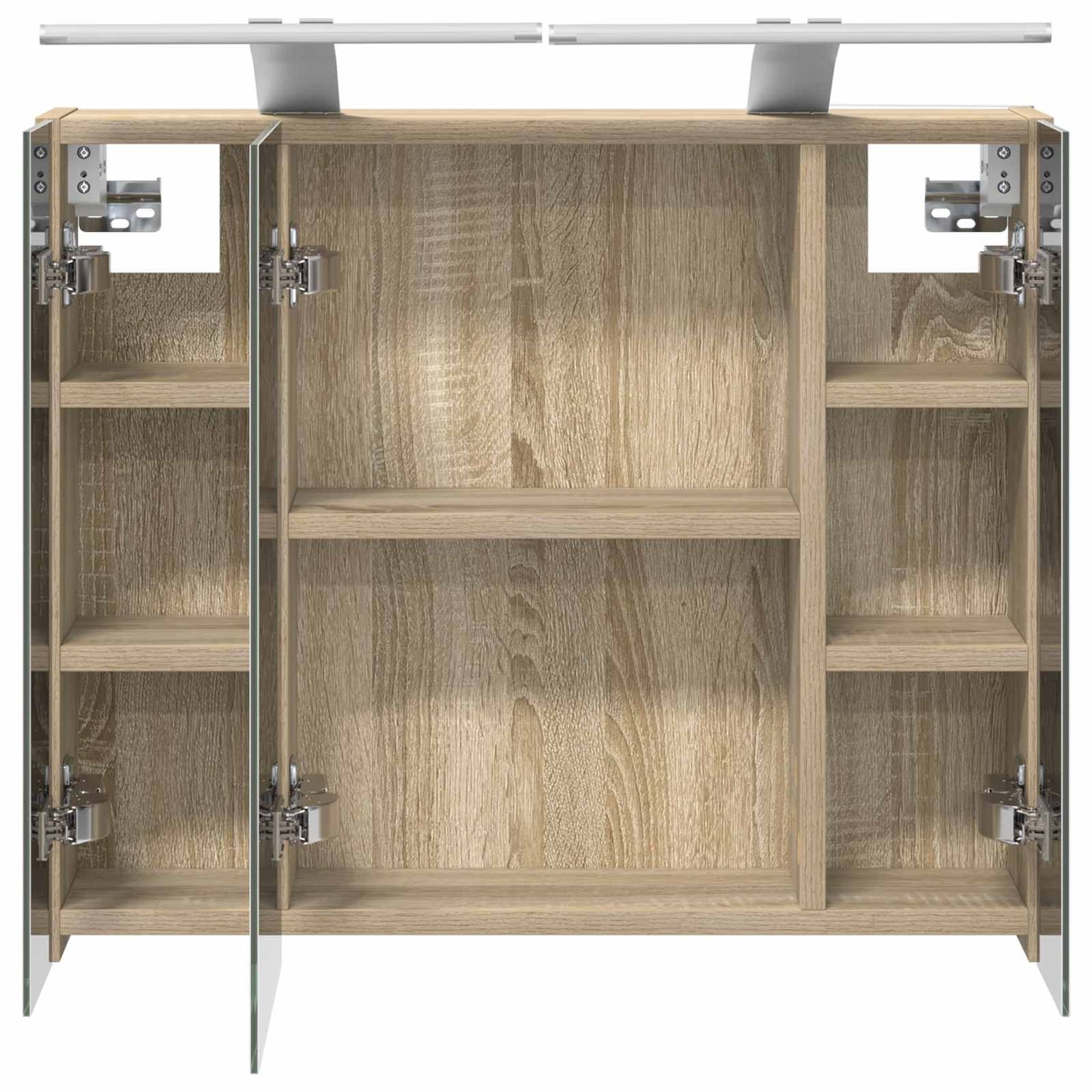Bathroom Mirror Cabinet Sonoma Oak 60 x 14.5 x 50 cm