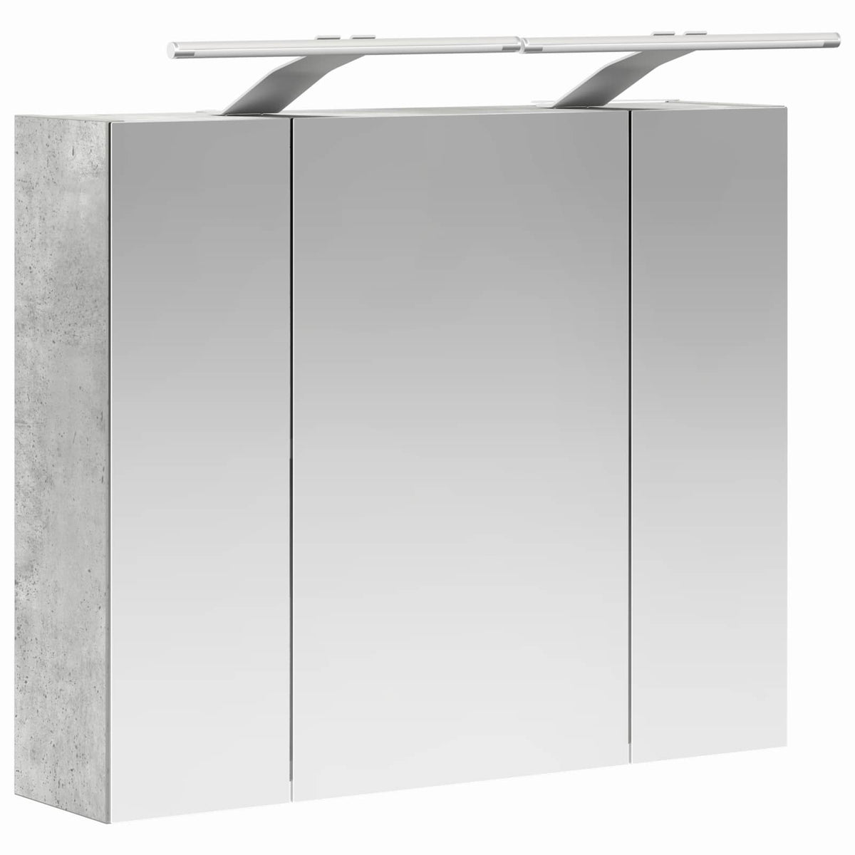 Bathroom Mirror Cabinet Concrete Grey 60 x 14.5 x 50 cm