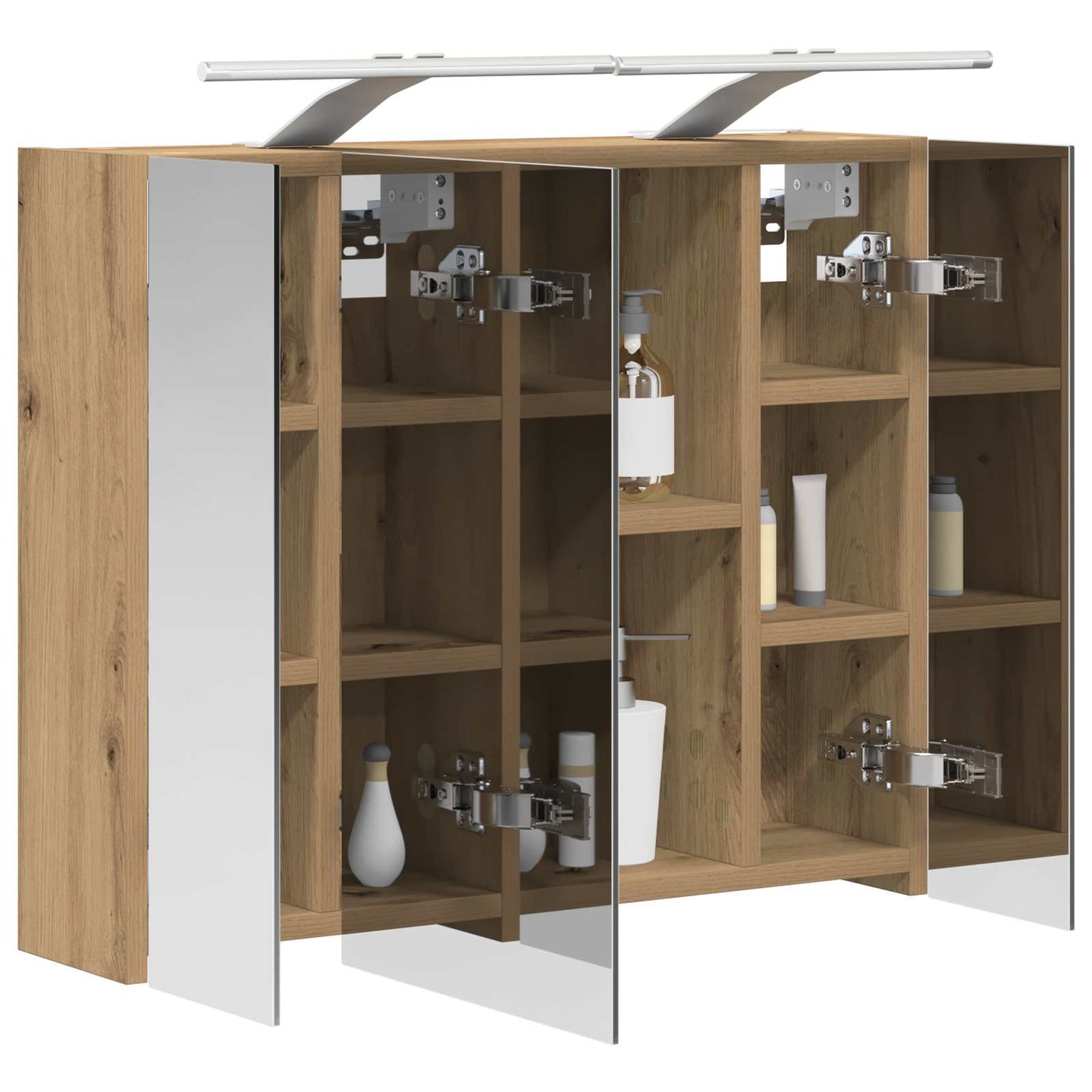 Bathroom Mirror Cabinet Artisian Oak 60 x 14.5 x 50 cm