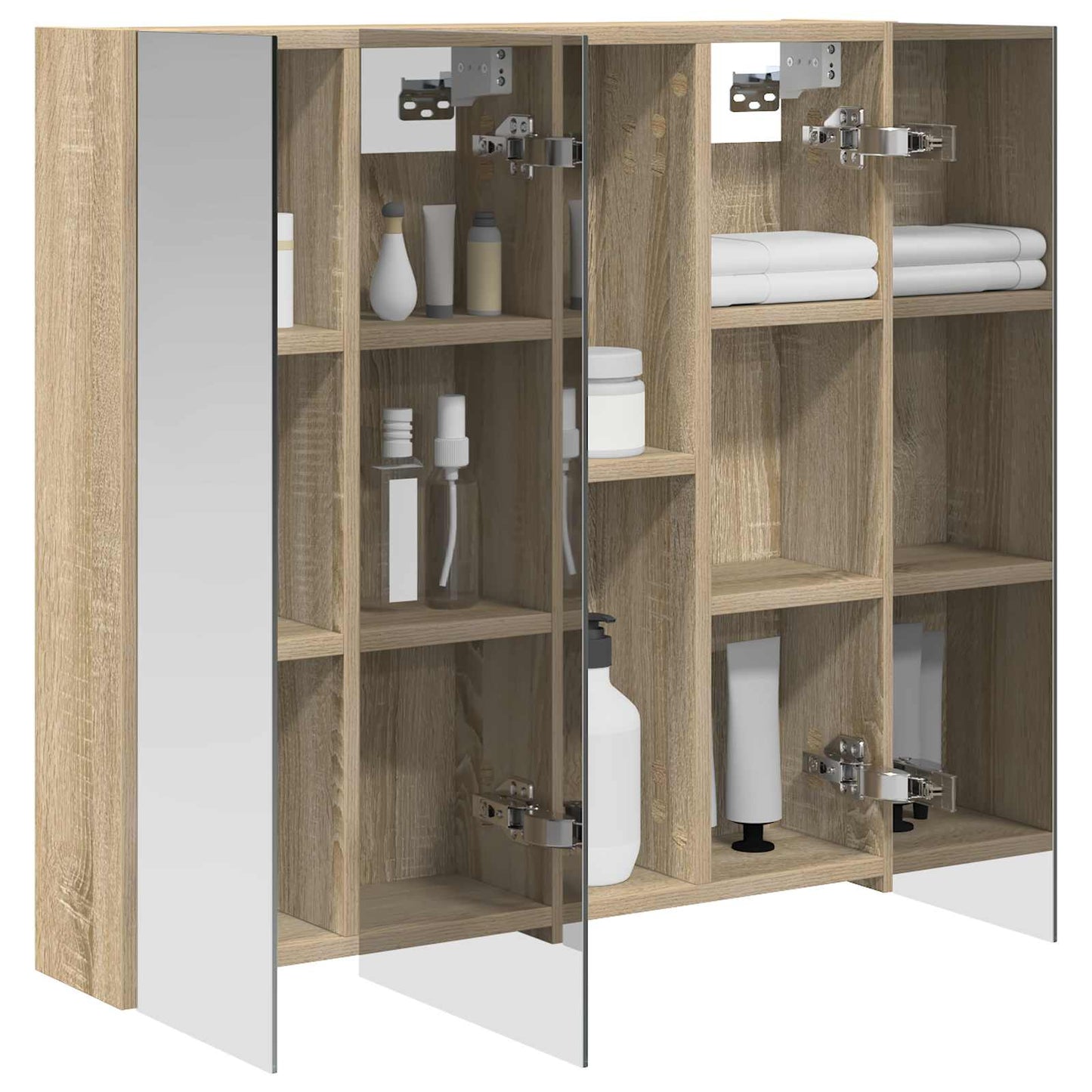 Bathroom Mirror Cabinet Sonoma Oak 70 x 14.5 x 70 cm