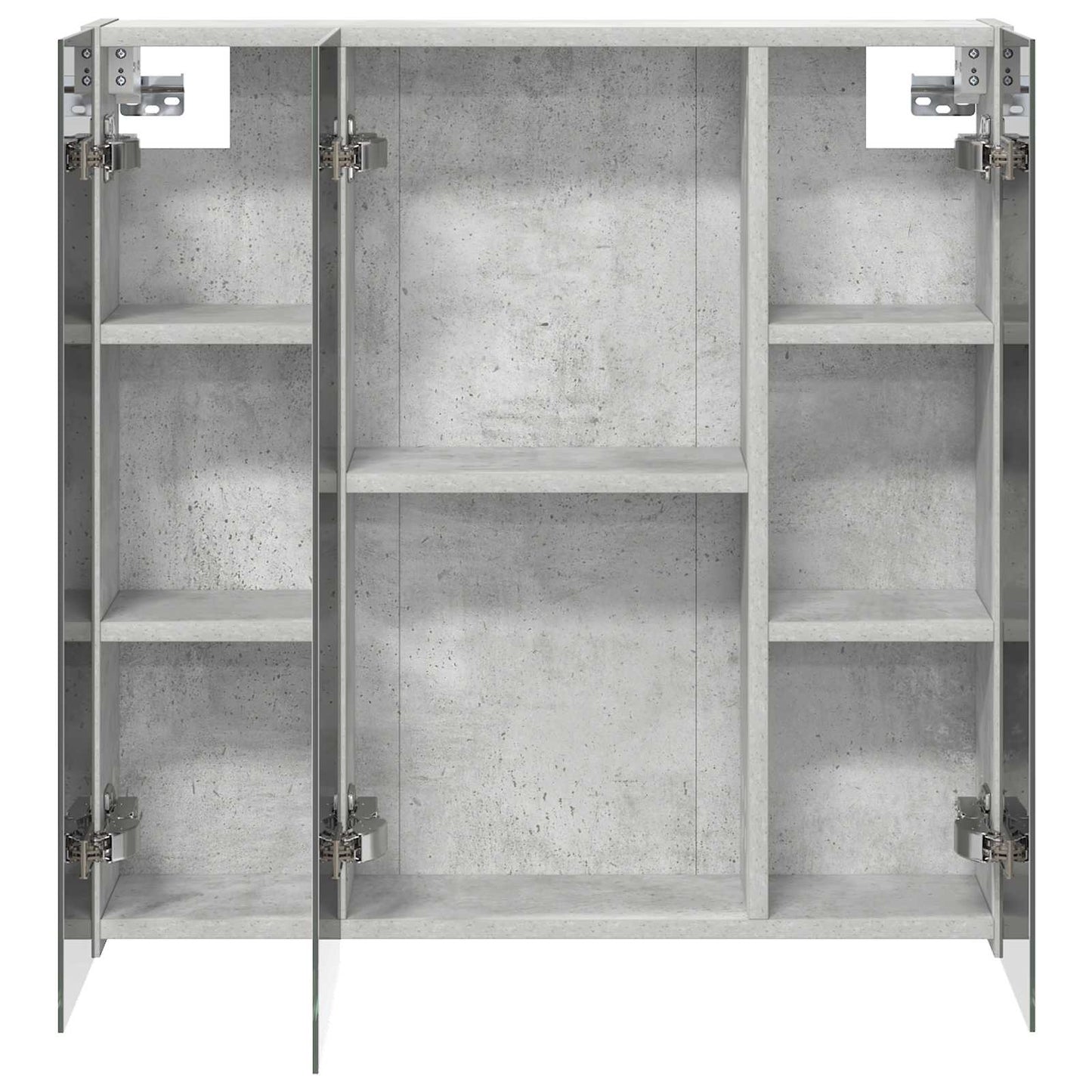 Bathroom Mirror Cabinet Concrete Grey 70 x 14.5 x 70 cm
