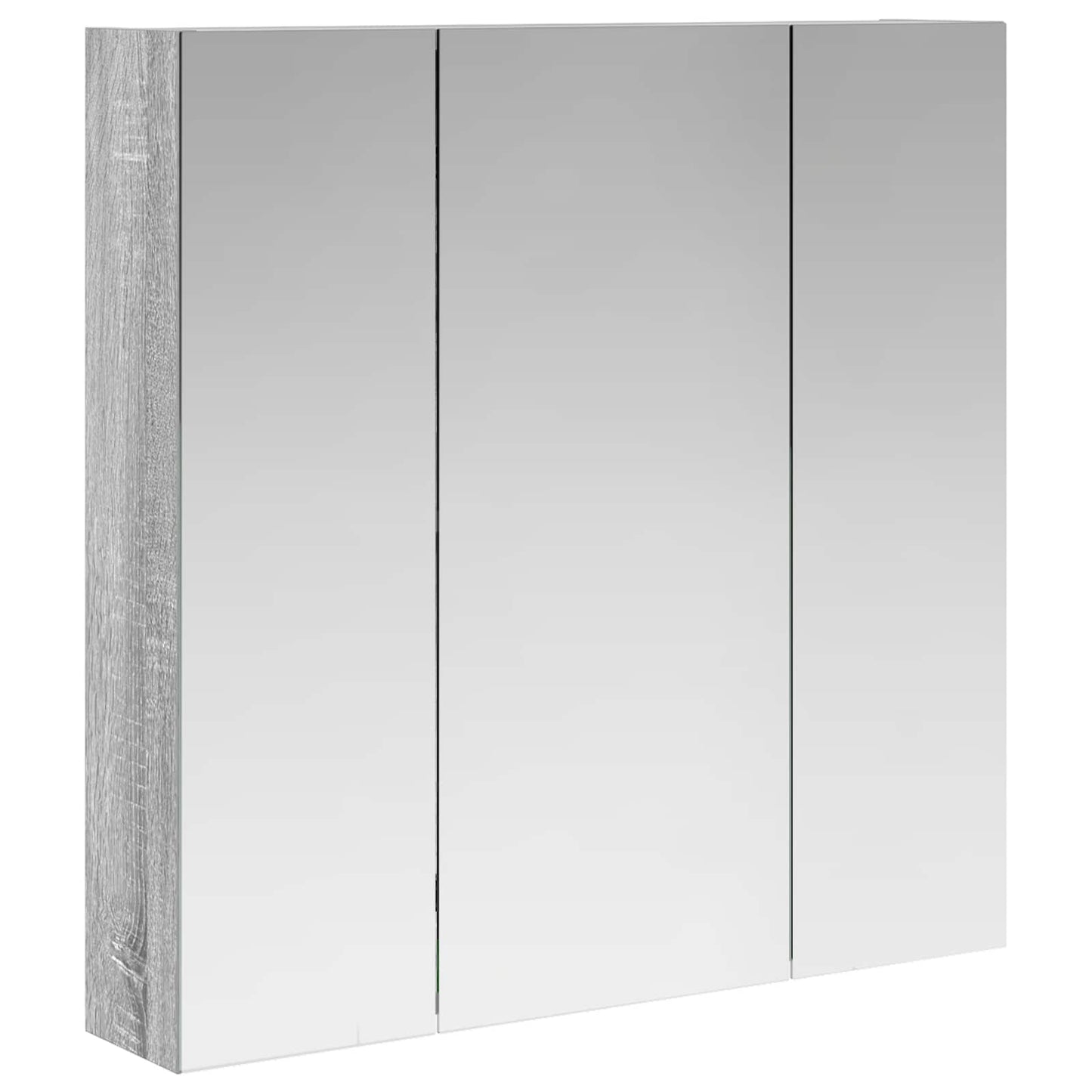 Bathroom Mirror Cabinet Grey Sonoma 70 x 14.5 x 70 cm