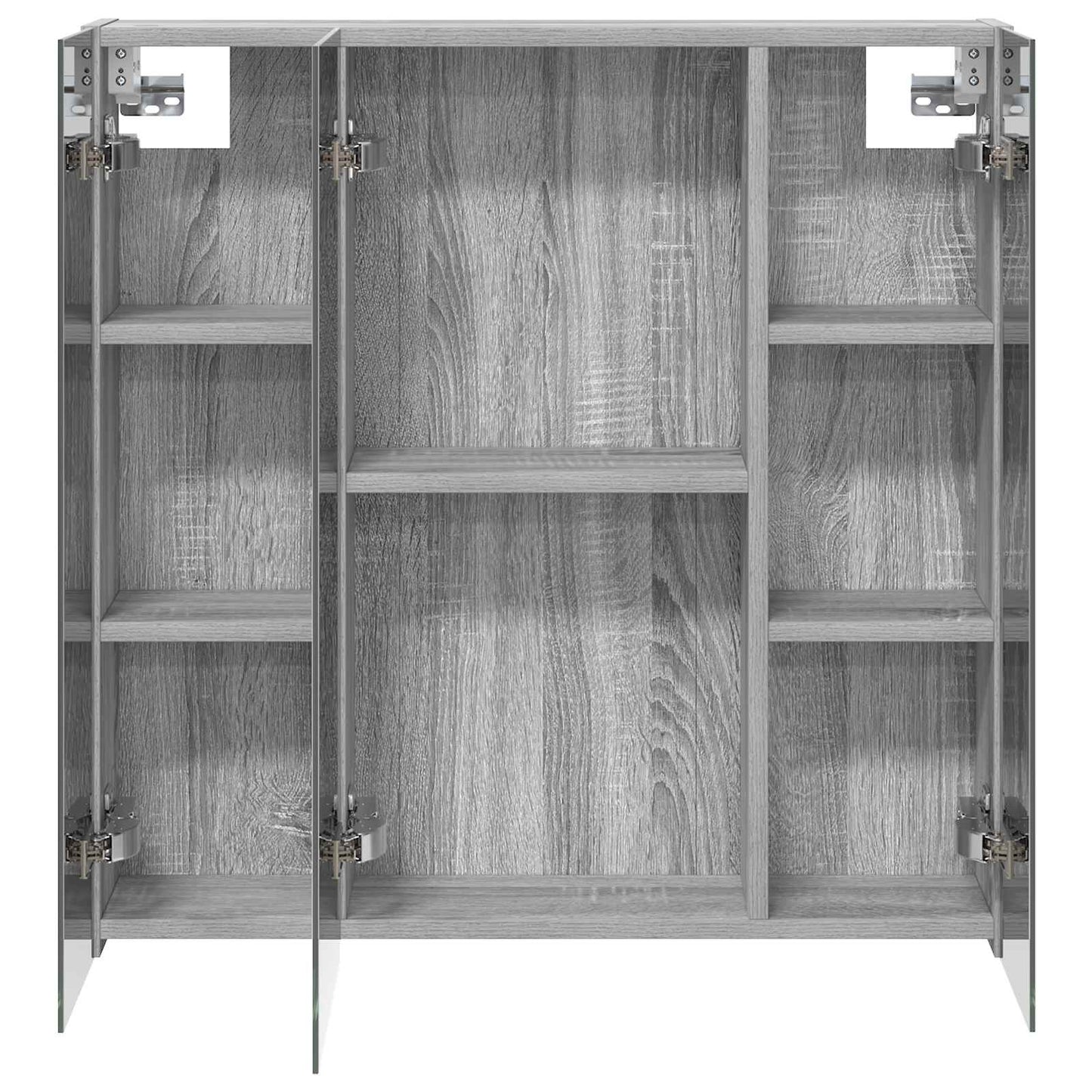 Bathroom Mirror Cabinet Grey Sonoma 70 x 14.5 x 70 cm