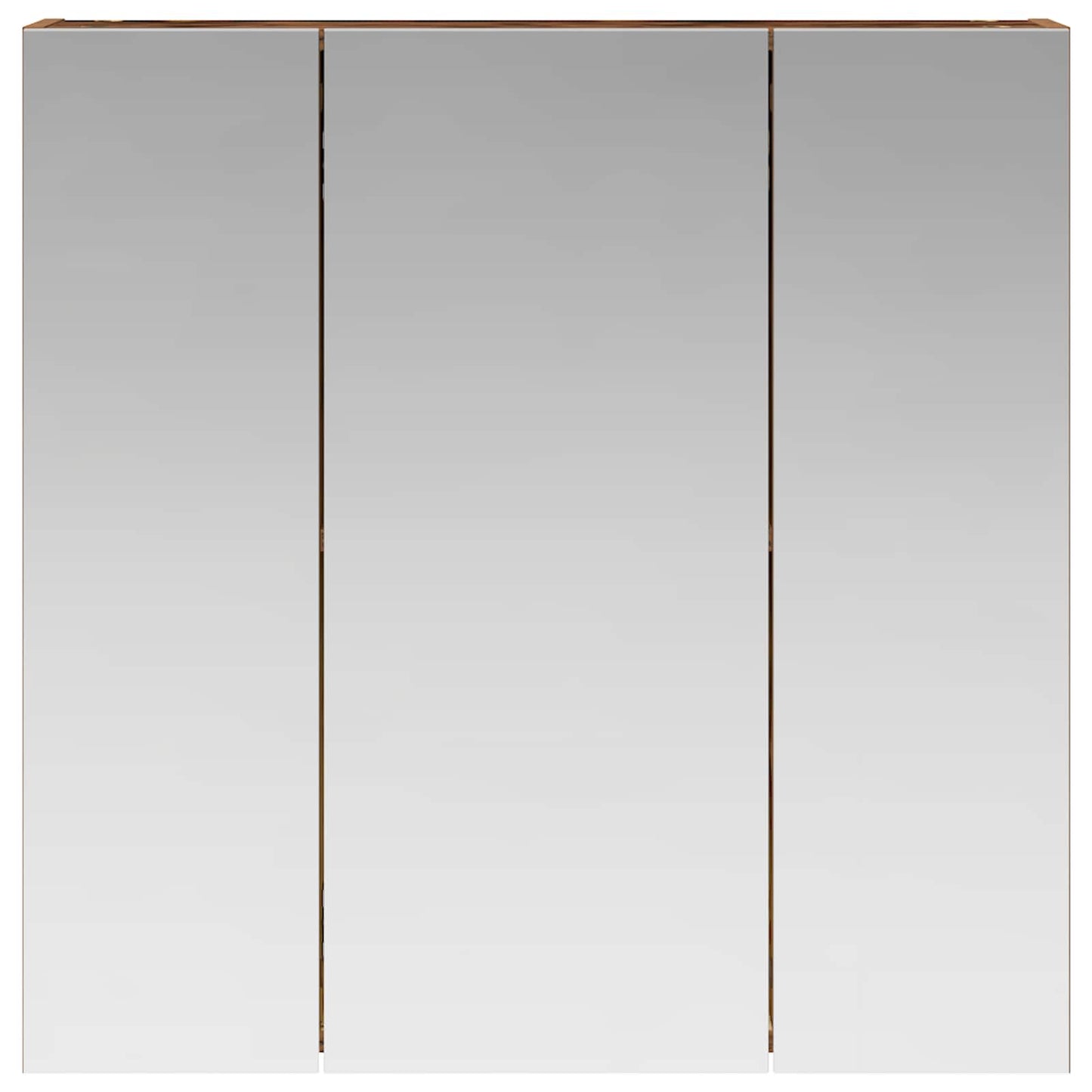 Bathroom Mirror Cabinet Old Wood 70 x 14.5 x 70 cm
