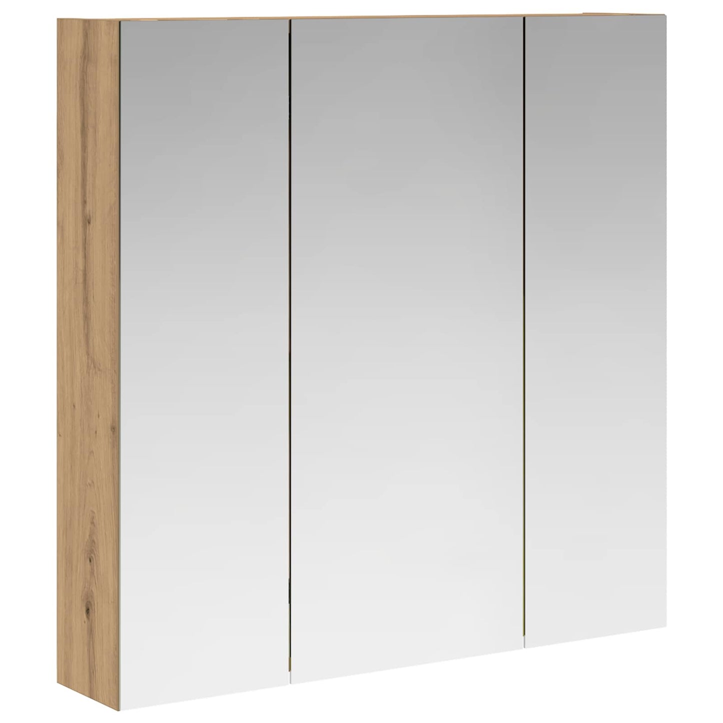 Bathroom Mirror Cabinet Artisian Oak 70 x 14.5 x 70 cm