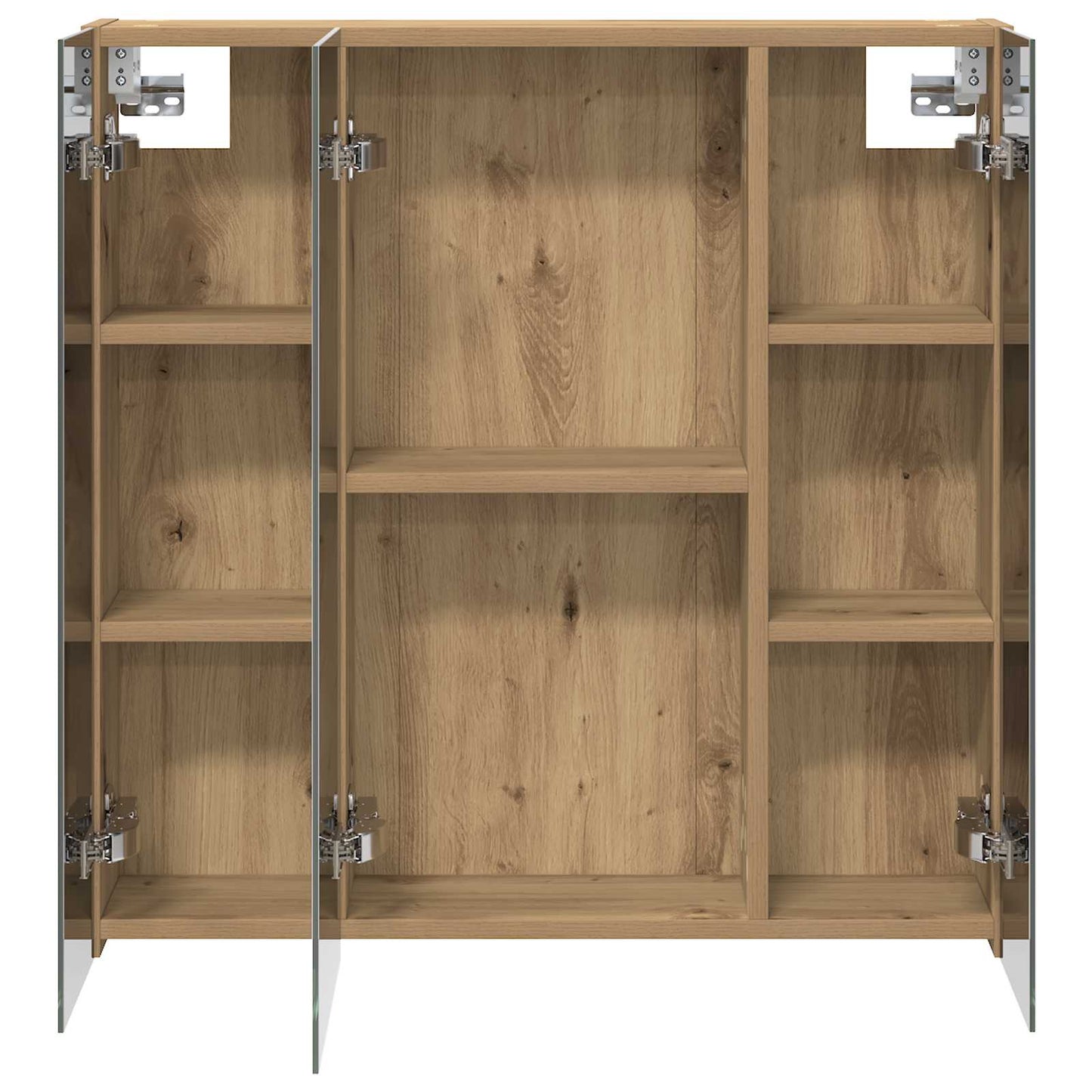 Bathroom Mirror Cabinet Artisan Oak 70 x 14.5 x 70 cm