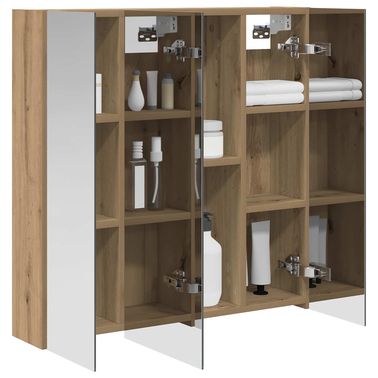 Bathroom Mirror Cabinet Artisian Oak 70 x 14.5 x 70 cm
