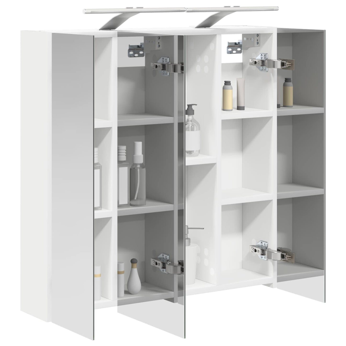 Bathroom Mirror Cabinet White 70 x 14.5 x 70 cm Engineered wood