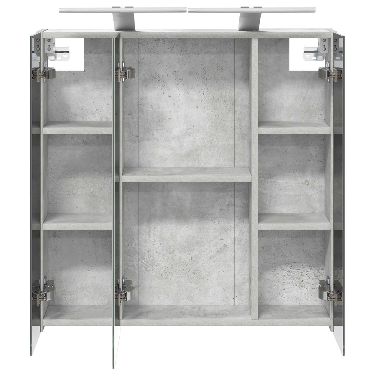 Bathroom Mirror Cabinet Concrete Grey 70 x 14.5 x 70 cm