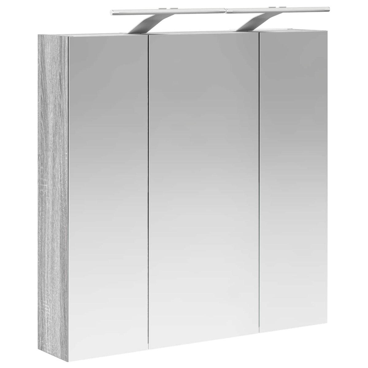 Bathroom Mirror Cabinet Grey Sonoma 70 x 14.5 x 70 cm