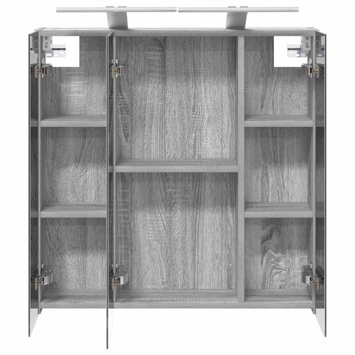 Bathroom Mirror Cabinet Grey Sonoma 70 x 14.5 x 70 cm
