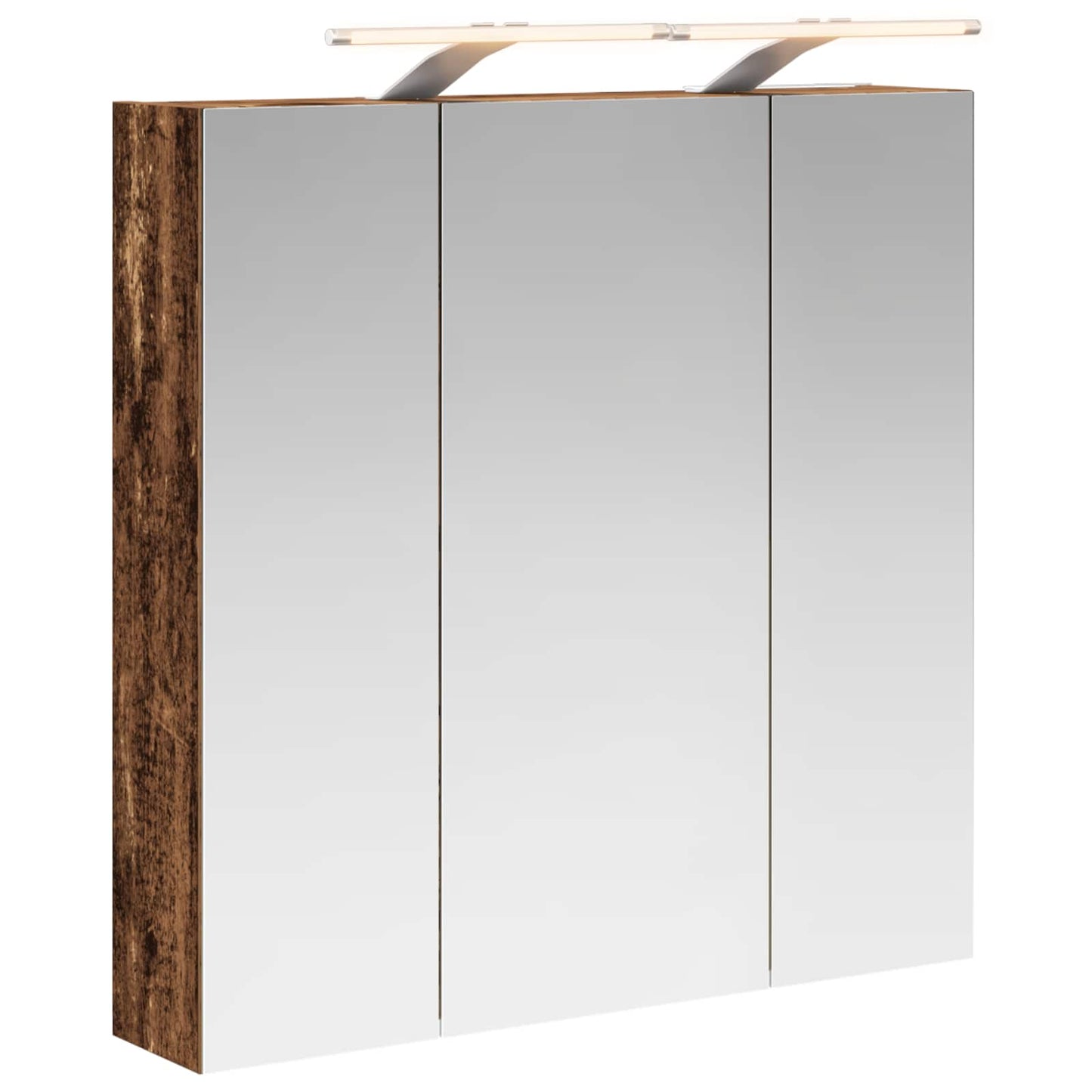 Bathroom Mirror Cabinet Old Wood 70 x 14.5 x 70 cm