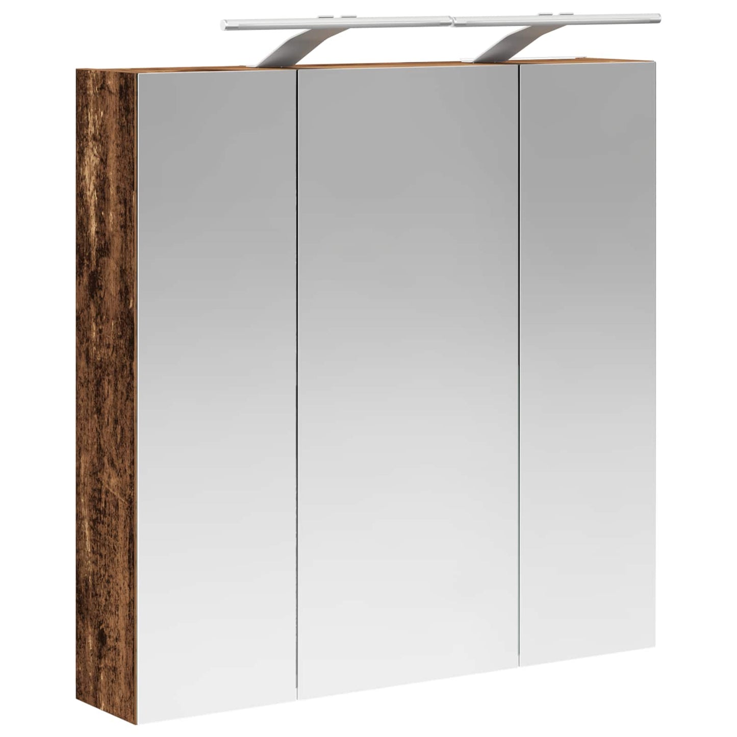 Bathroom Mirror Cabinet Old Wood 70 x 14.5 x 70 cm