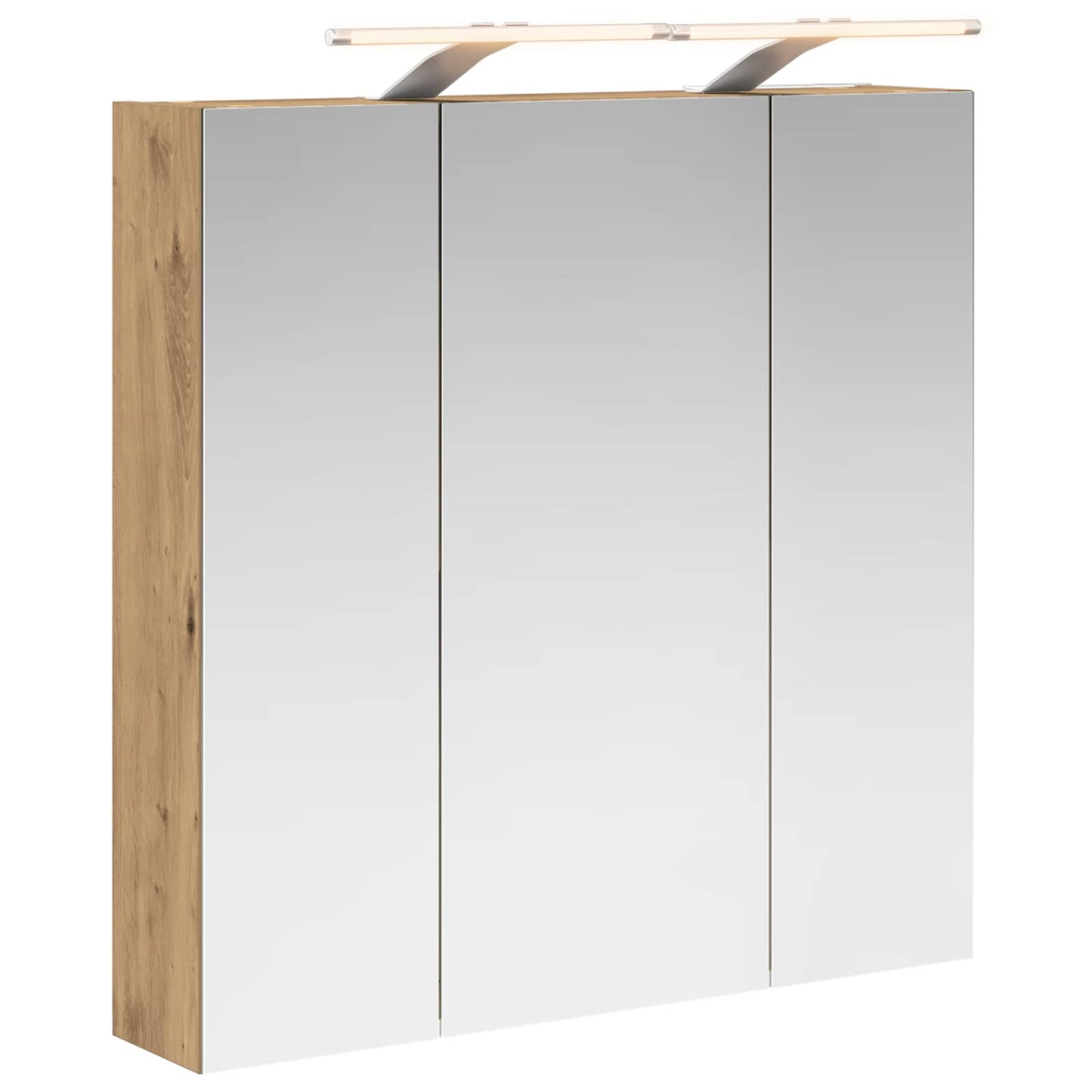 Bathroom Mirror Cabinet Artisian Oak 70 x 14.5 x 70 cm