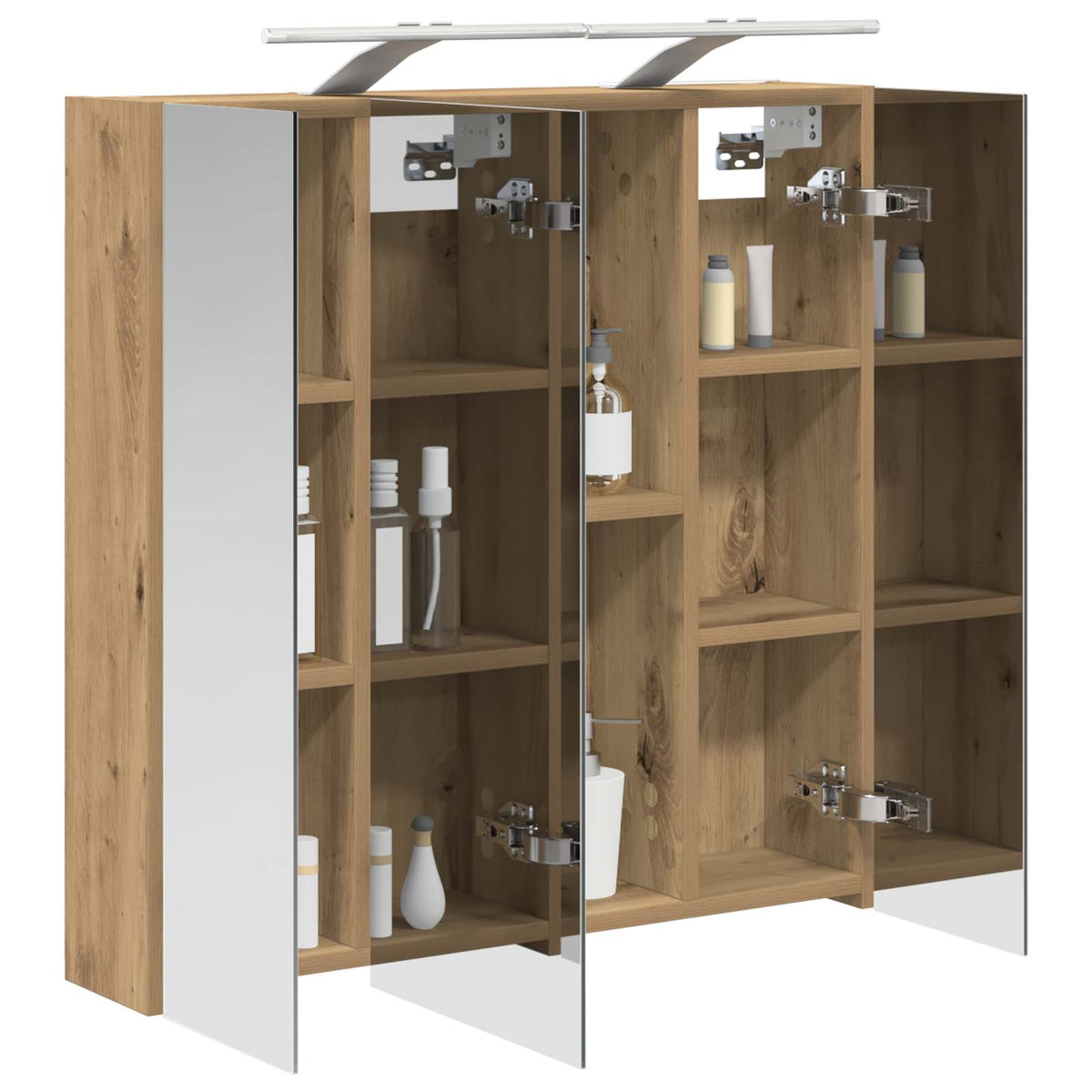 Bathroom Mirror Cabinet Artisian Oak 70 x 14.5 x 70 cm