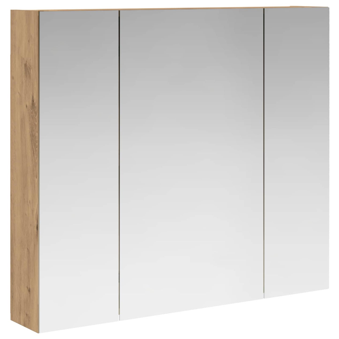Bathroom Mirror Cabinet Artisian Oak 80 x 14.5 x 70 cm